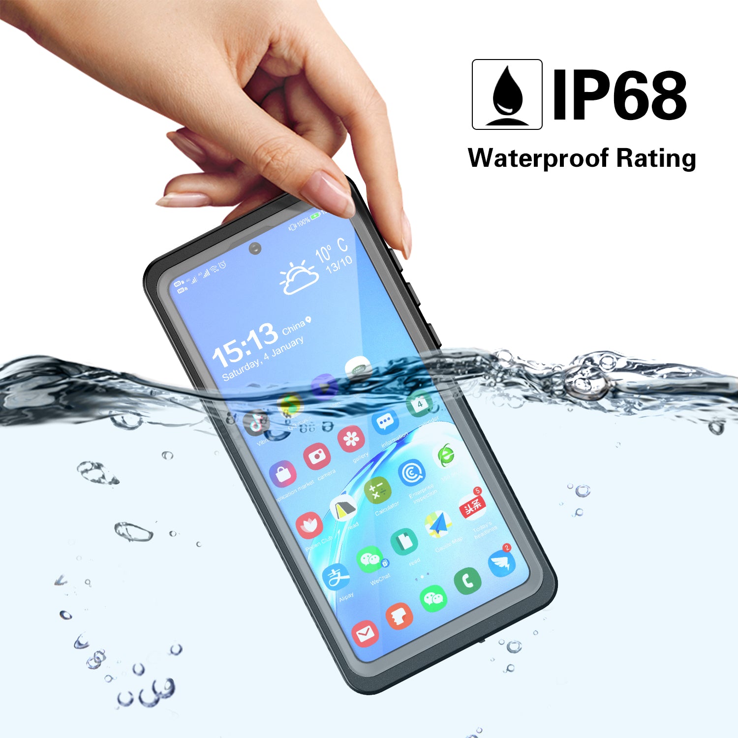 For Samsung Galaxy Note20 FS Series IP68 Waterproof Case Cell Phone Diving Shockproof Clear Back Cover For Samsung Galaxy Note20 FS Series IP68 Waterproof Case Cell Phone Diving Shockproof Clear Back Cover